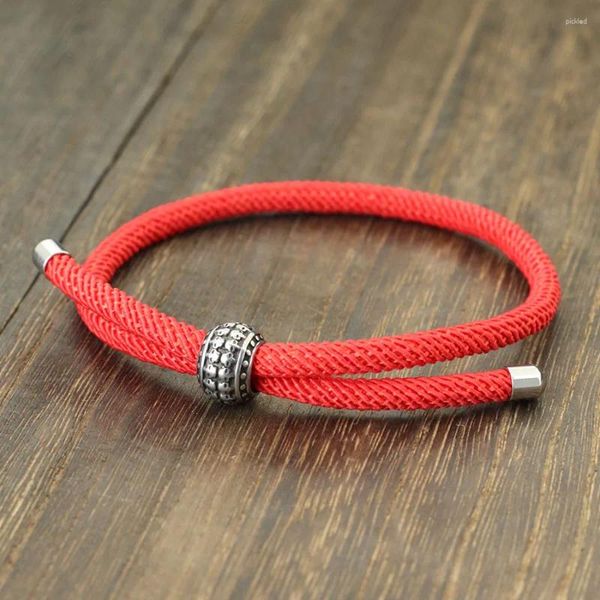 Charme Pulseiras Minimalista Handmade 4mm Milan Corda Pulseira Ajustável Antigo Titânio Crânio Grânulos Para Homens Mulheres Amigo Armband Jóias