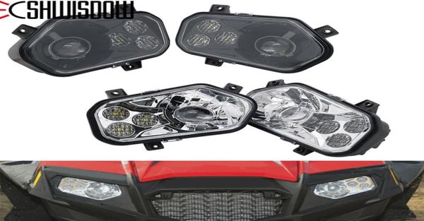 Accessori ATV cromati neri Luci a LED Fari Atv per Polaris RZR XP 900 Nuova luce frontale a LED RZR 800 Proiettori per proiettori4164139