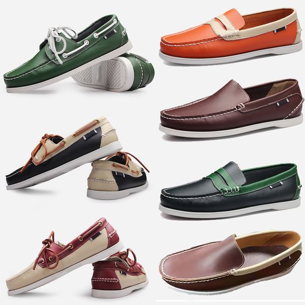 GAI GAI GAI 2024 Designer Große Segel Turnschuhe Casual Herren Echtes Leder Britischen Fahren Einzelnen Schuhe für Männer Schuh