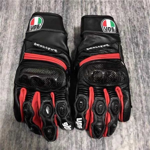 Aagv Guanti Agv Guanti da equitazione in fibra di carbonio Estivi Moto da corsa Pelle Antigoccia Impermeabili Confortevoli per uomini e donne in tutte le stagioni 5yjx