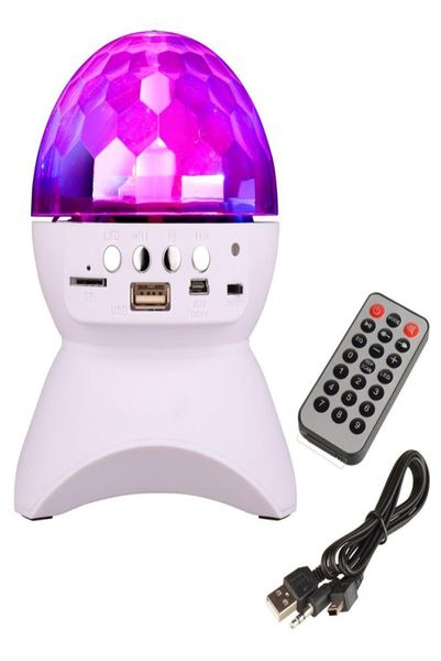 Bluetooth светодиодный DJ Disco Light Звуковое управление Сценическое освещение RGB Волшебный хрустальный шар Лампа с эффектом проектора Лампа Свет Рождественская вечеринка US8352420