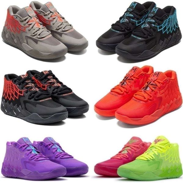 Con caja de zapatos 2023 2022 Zapatos de baloncesto Zapatillas de deporte para hombre Zapatillas de deporte Blast Buzz Rock Ridge Red Lamelo Ball 1 Mb.01 Hombres Lo Ufo Not From Here Queen