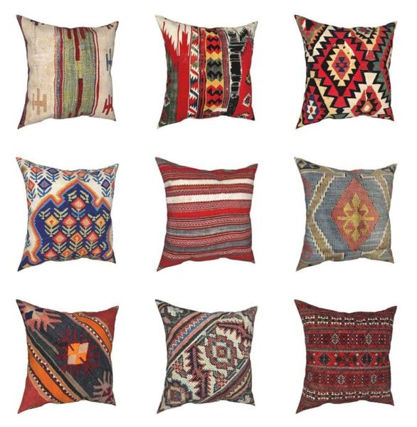 Almofada decorativa baluch flatweave caso antigo boho kilim étnico vintage persa tapete tribal capas de almofada decoração pillo1012384