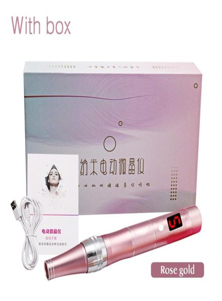 Drimp derma caneta auto micro agulha sistema ajustável comprimentos de agulha 025mm30mm elétrica dermapen selo auto microneedle system9892123