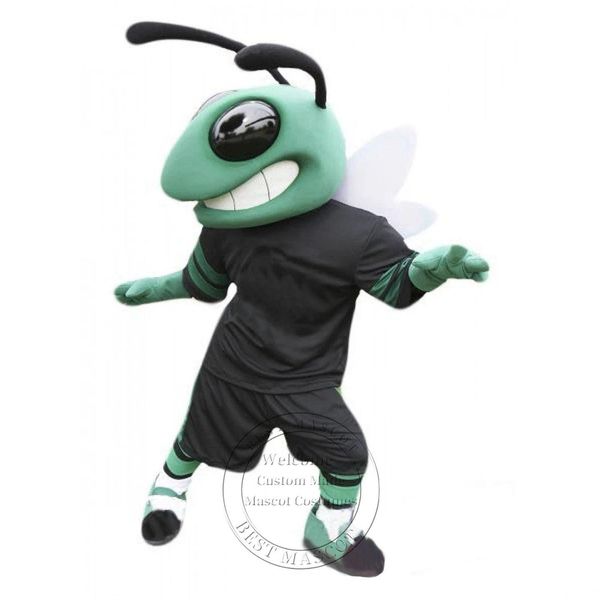 Trajes de mascote Halloween verde esporte hornet natal fantasia vestido de desenho animado personagem roupa terno adts tamanho carnaval páscoa adver dhhjg