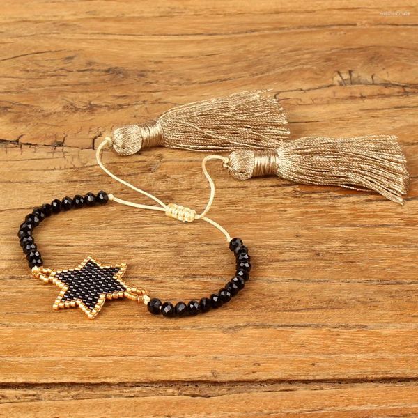 Charme pulseiras yastyt estrela pulseira mulheres méxico pulseras joyeria mujer moda ouro cor jóias miyuki homens artesanal presente mulher