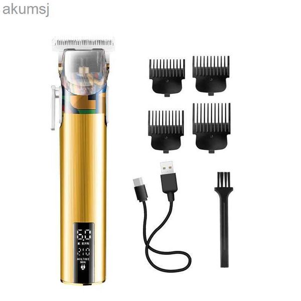 Máquina de cortar cabelo barba bigode costeletas barbeador streamer men mini t9 clipper para afiação kemel rosto máquina de barbear kemei cabeça navalha yq240122