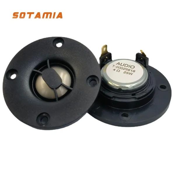 Alto-falantes Sotamia 2 pcs 66mm Tweeter de áudio 4 Ohm 25W unidade de alto-falante agudo 25 núcleos de titânio filme home theater som alto-falante