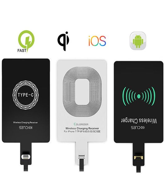 Micro USB Typ C Universal Fast Wireless Ladegerät Adapter für Samsung Huawei iPhone Xiaomi Ladeempfänger6557912