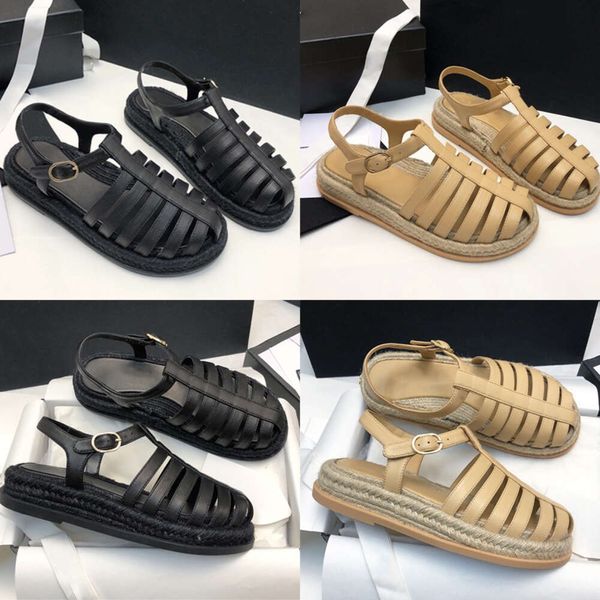 Pantofole da spiaggia estive Classic Designer Wome Flat Baotou Infradito Lady Roman Slides EU35-41 Con scatola 509