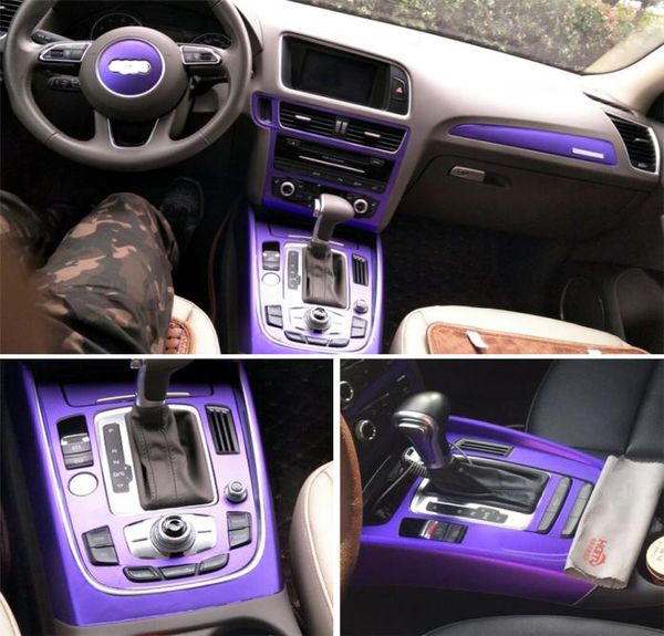 Auto-Styling 3D/5D Carbon Faser Auto Interior Center Konsole Farbe Ändern Form Aufkleber Aufkleber Für Q5 2010-20182546597