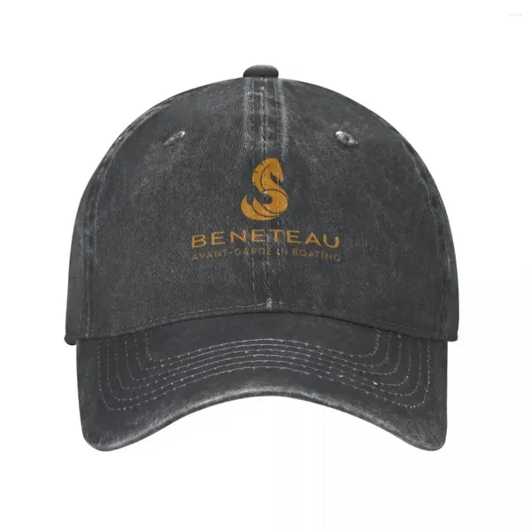 Beralar Beneteau Boat denim kumaş kapak moda gündelik beyzbol kapakları ayarlanabilir şapka unisex yıkanmış şapkalar polikromatik