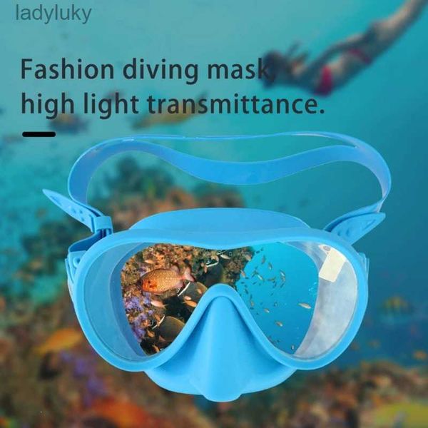 Máscaras de mergulho 5 cores máscara de mergulho livre mergulho máscara óculos profissional equipamento de pesca subaquática terno adulto anti-fogL240122