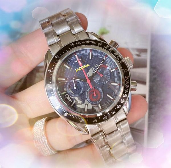 Luxus-Herrenuhren mit großem Zifferblatt, Stoppuhr, berühmte Dweller-Uhr, Edelstahl, Business-Casual, cooles Quarzwerk, keine Zeitmessung, Schwimm-Armbanduhren, Montre-de-Luxe-Geschenke