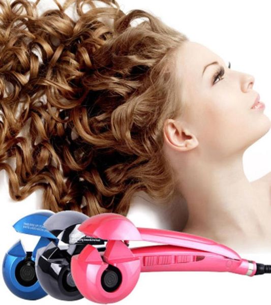 Bigodino a vapore automatico professionale per capelli Arricciacapelli in ceramica Bar Salon Rotante Styling Steamer Spray Curl Spiral Machine8385606