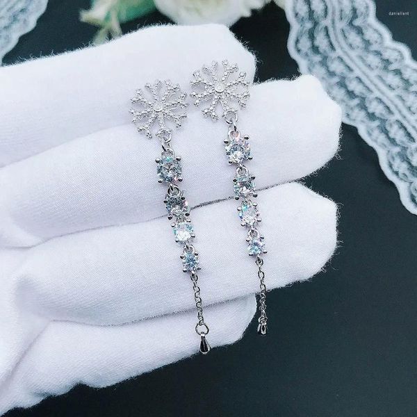 Dangle Küpeler Bohemia Doğal Kristal Taş Takı Damlası Küpe Kadınlar Gümüş 925 Bizuteria Düğün Garnet S925