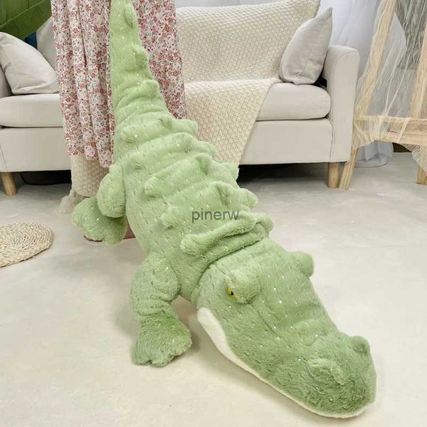 Bonecas de pelúcia macio crocodilo brinquedo de pelúcia fofo cheio animal travesseiro boneca selva verde gigante jacaré sofá almofada crianças presente aniversário