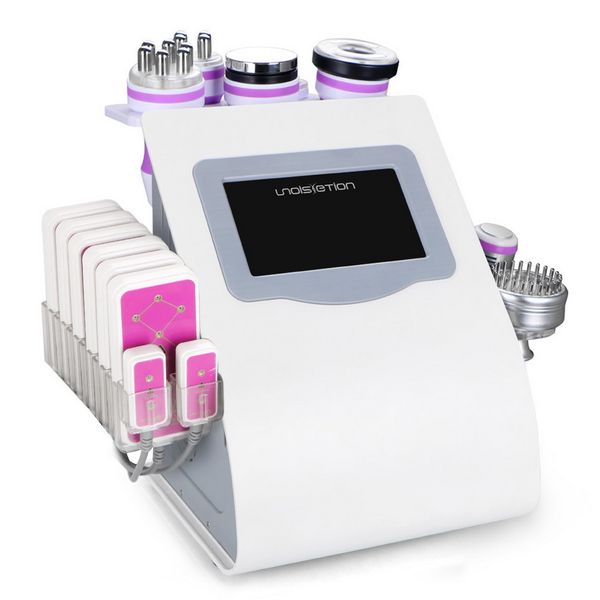 9 em 1 sistema de cavitação a vácuo ultrassom 40k cavitação lipo laser redução de gordura lipolaser ems máquina de microcorrente