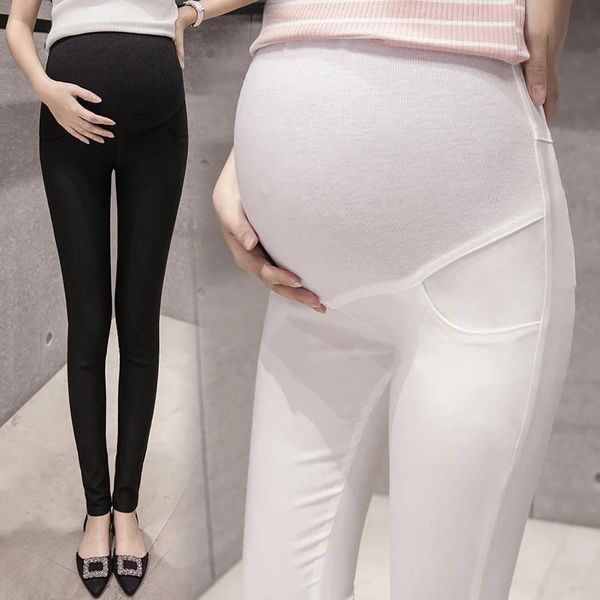 Capris calças lápis de maternidade para mulheres grávidas calças magras roupas de gravidez roupas de maternidade leggings para grávidas