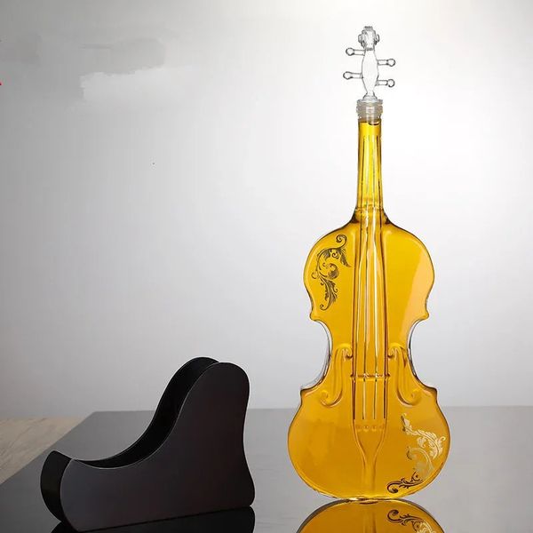 Uísque violino garrafa decanter forma oca de alta qualidade vinho champanhe dispensador barra decorações acessórios casa oranments 240122