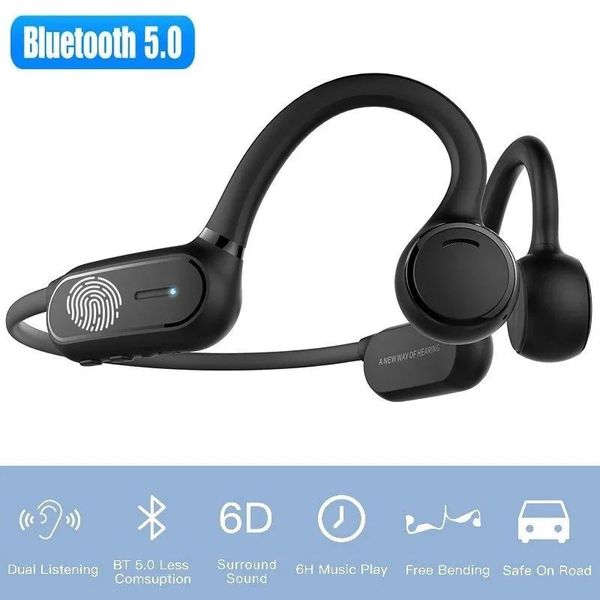 Kulaklıklar Yeni Varış Openear Over Ear Tws Kablosuz Bluetooth 5.0 Touch Control HiFi Ses Spor Kulaklıkları Tüm akıllı telefonlar için