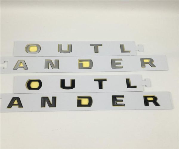 Car Accessories Exterior For Mitsubishi Outlander Front Hood Emblems Badge Bonnet Logo Letters Script Stickers9317856