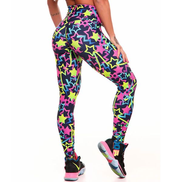 Capris marca sexy mulheres legging folha impressão fiess leggins moda magro legins cintura alta leggings mulher calças