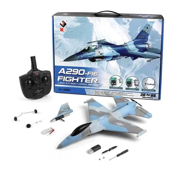 Wltoys XK A290 RC Avião Controle de Rádio Remoto Modelo Aeronave 3CH 452mm 3D6G Sistema Avião Epp Drone Wingspan Brinquedos para Crianças 240119