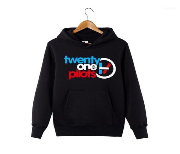 Men039s Hoodies Sweatshirts Twenty One Pilots Hoodie für MännerDamen Double Line Logo Pullover Band Kapuzenpullovershirt19211291