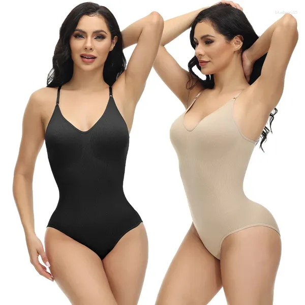 Body modellante da donna per donna Body modellante senza cuciture per addome dimagrante BuLifting intimo modellante corsetto stretto elastico