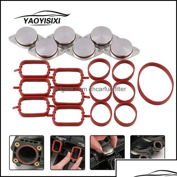 Coletor de admissão 6X Peças de reposição Juntas Chave em branco para M57 Swirl Flaps Repair Delete Kit Drop Delivery Mobiles Motocicletas Ai A Dhsge