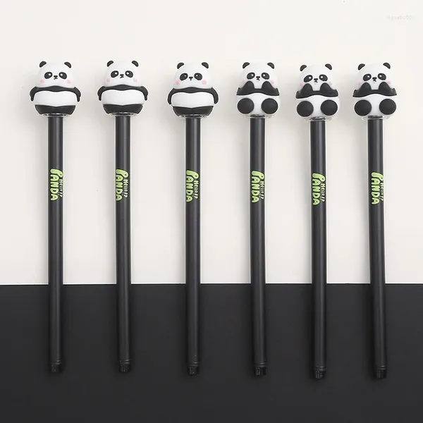 0,5mm Schwarz Tinte Gel Stifte Kawaii Panda Neutral Stift Glattes Schreiben Kugelschreiber Student Koreanische Schreibwaren Schule Bürobedarf