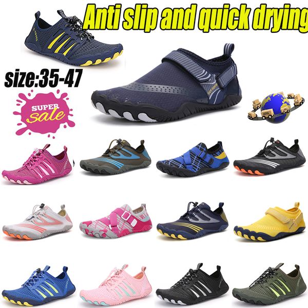 Vendita calda Scarpe da sub Donna Uomo Spiaggia Nuoto Sport acquatici Calzini a piedi nudi Sneaker Yoga Fitness Danza Nuoto Surf Immersioni Snorkeling Scarpe eur35-47