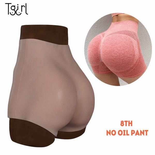 Acessórios de traje Falso Vagina Calcinha Silicone Buceta Calças Shemale Crossdresser Nádega Hip Up Transgênero Cateteres Urinários e Inserções Pant