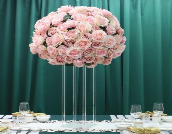 45 cm fiore artificiale centrotavola decorazione di nozze strada piombo bouquet fai da te glicine vite fiore palla di seta festa evento5237447