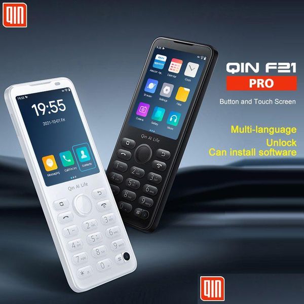 Tercüman Qin F21 Pro Smart Touch SN Telefon WiFi 5GADD2.8 inç 3GB 32GB / 4GB 64GB Bluetooth Ekle 5.0 480x640 Global Verison Drop Deliv OTD6U