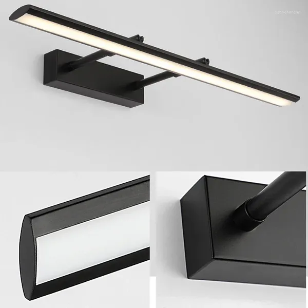 Wandlampen Licht Schwarz Weiß Gold Silber LED Badezimmerlampe Innen Innenausstattung Modern