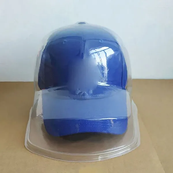 Ball Caps Transparent Display Box Doppelschicht Halter Flache Traufe Und Gebogene Hut Lagerung Für Baseball Peaked