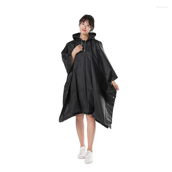 Raincoats Adulto Eva Não Descartável Capa de Chuva Leve Capa Simples Poncho com Fivela Lateral Bateria Carro