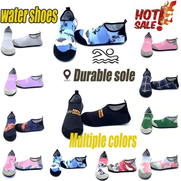 Обувь для плавания в воде для мужчин и женщин, пляжные сандалии босиком, обувь для подводного плавания вверх по течению, обувь для фитнеса, йоги, серфинга, походов, болотных кроссовок, евро 34-45