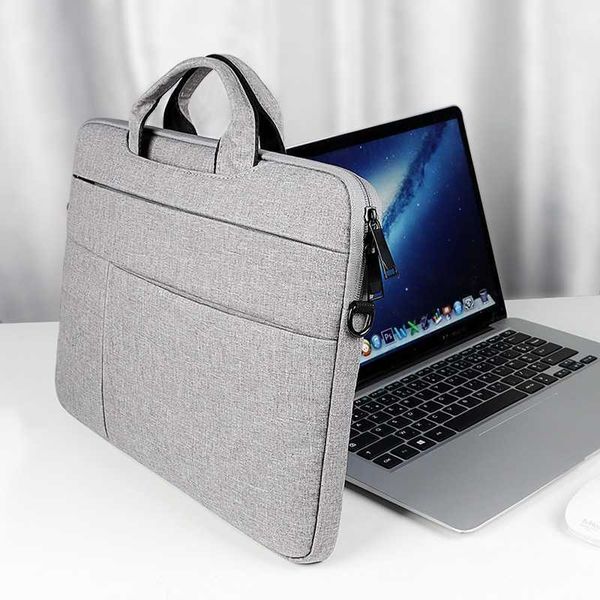 Dizüstü Bilgisayar Kılıfları Backpack Universal Dizüstü Torba 13/14/15 İnç Defter Messenger Omuz Çantası MacBook Bilgisayar Çanak Çantası Evrak Çantası Seyahat Bag240122