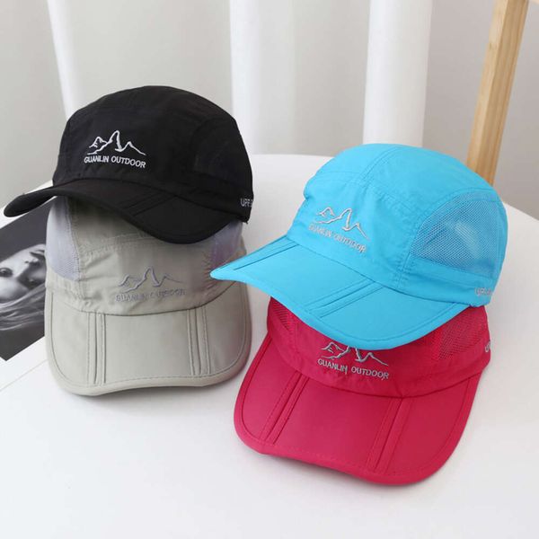 Quick Drying Fold Baseball Ultra-thin Outdoor Sun Protection Hat Versatile Lightweight Running UV Resistant Duckbill Cap Men's Hat