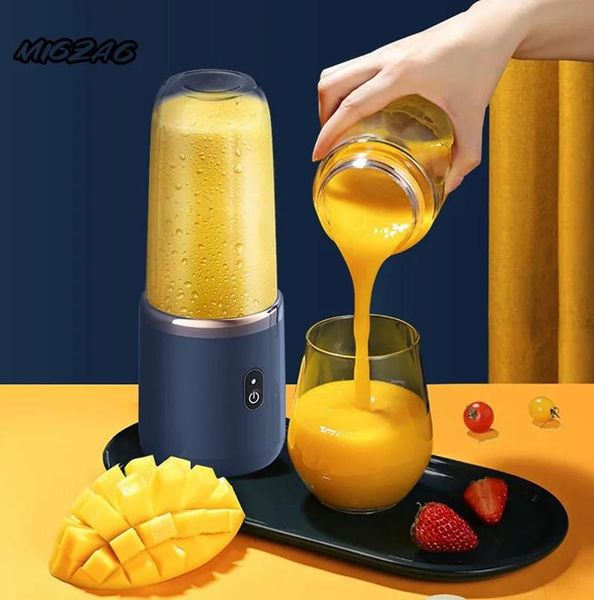 Giocattoli 6 Lame Spremiagrumi Portatile Tazza Spremiagrumi Tazza di Succo di Frutta Automatico Piccolo Spremiagrumi Elettrico Frullato Frullatore Ghiaccio Crushcup Robot da Cucina