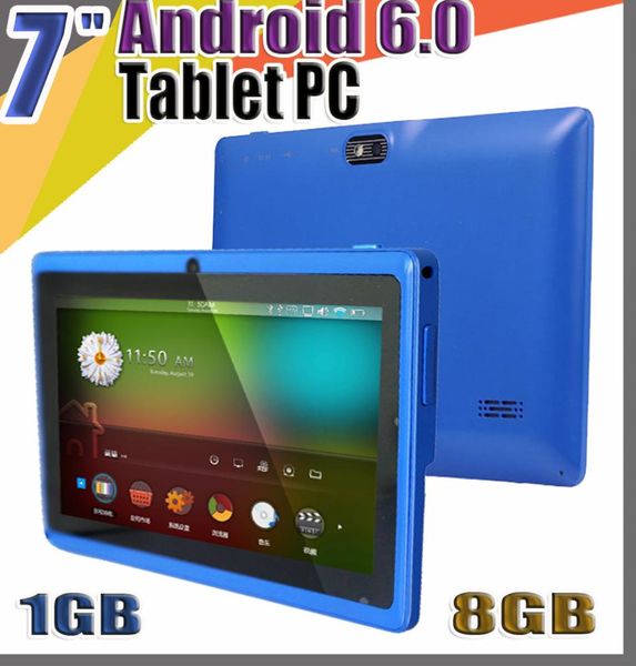 168 Allwinner A33 Quad Core Q88 Q8 Tablet PC Doppia fotocamera 7quot Schermo capacitivo da 7 pollici Android 60 1GB8GB Wifi Google Play stor4170349