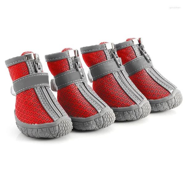 Abbigliamento per cani Scarpe con suola morbida Maglia resistente Traspirante Primavera Autunno Scarpe da ginnastica per cani da compagnia per piccoli scarponi da arrampicata Cat