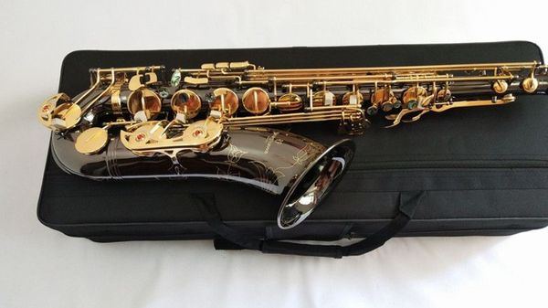 2024 Neuer Tenor T-W037 B flaches Saxophon Hochwertiges Musikinstrument Messing Pearl-Tasten mit Hülle Golden Key Top Professional