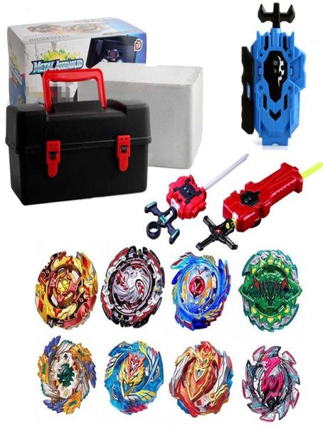 Üstler Set Launchers Beyblade Oyuncaklar Toupie Metal Tanrı Patlama Dönen Üst Bey Blade Bıçakları Oyuncak Bay Blade Bables T1910196397681