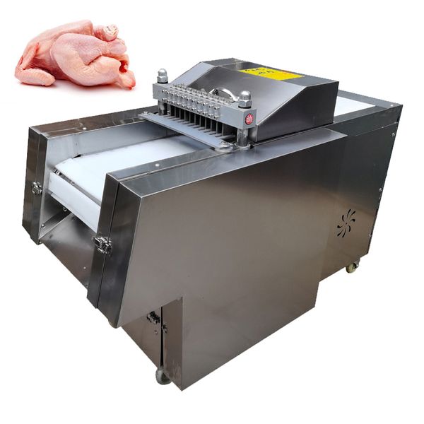 Máquina de corte automática de carne congelada, fatiador de carne de carneiro, máquina de corte em cubos de peito de frango congelado
