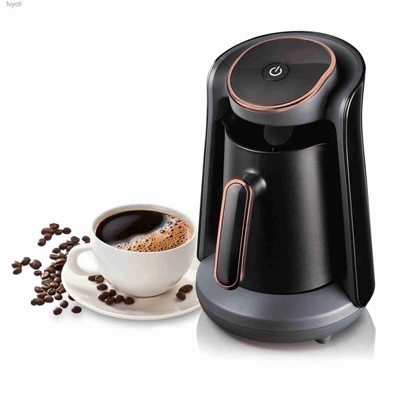 Máquinas de café Moka Pot Coffee Pots 500ml Semiautomático Turco Coffee Maker Cup Cápsulas de café térmicas para máquina de café Leite Cappuccino YQ240122