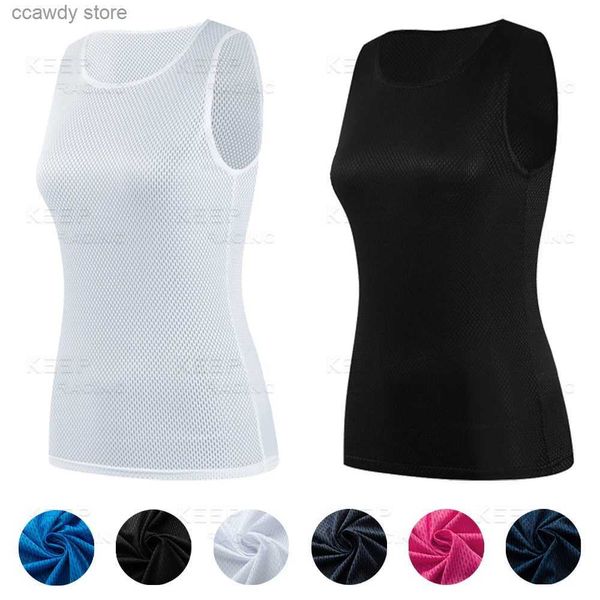 Damen Tanks Camis Skifahren Basisschichten Frauen Radfahren Buntes Trikot Blau Schnelltrocknende Weste Atmungsaktiv Rosa Unterhemd Elastici Rennrad-TrikotsH24122